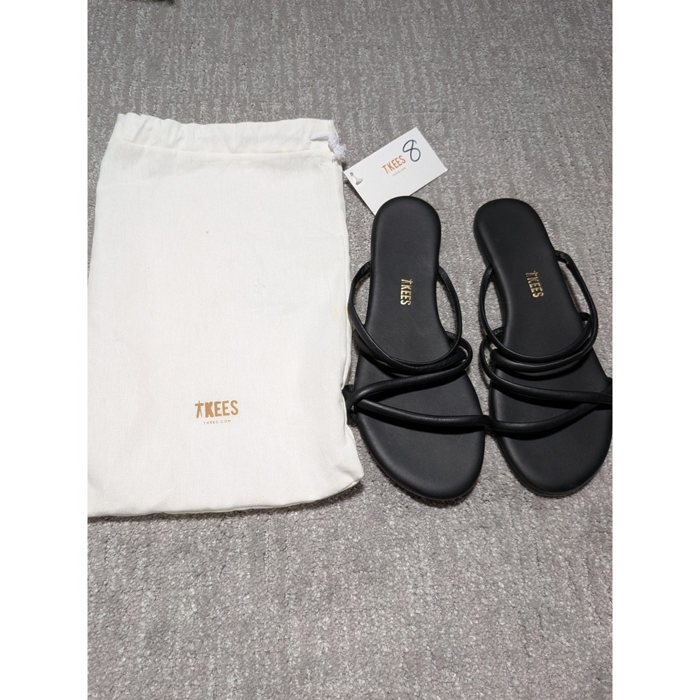 TKEES Black Sandals for Women